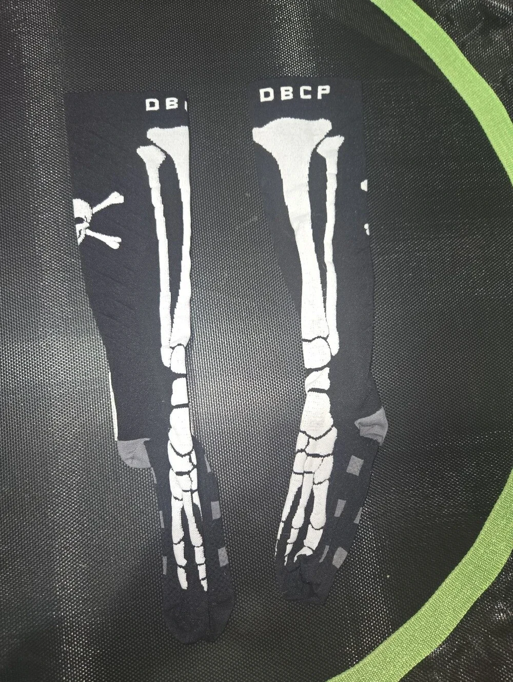 Black Skeleton Knee-High Athletic Compression Socks